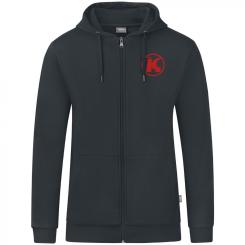 Kapuzenjacke Organic Konsum anthrazit | XL | Logo