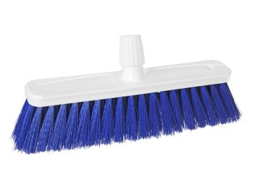 HACCP Großraumbesen Kunststoff Weiß Borsten Blau
 Weiß-Blau