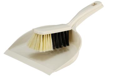 Kehrgarnitur rund Kunststoff Wollweiß Kunsthaar Wollweiß