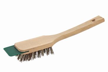 Universalbürste FSC® mit Griff und Kunststoffschaber Holz roh Unionmischung 