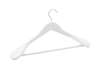 Anzugbügel FSC® Holz Weiß Steg 
 