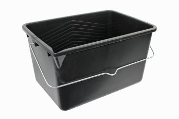 Eimer 12 Liter rechteckig Kunststoff Schwarz
 