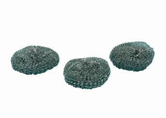 Topfreiniger Stahlwolle 3er Set
 