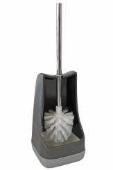 WC-Garnitur Hoch/Eckig Kunststoff Anthrazit-Silber Rutschfest
 