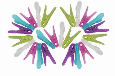 Wäscheklammern  "New Art" Kunststoff 24 Stück 