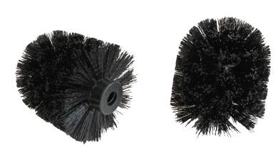 Ersatzköpfe 2er Set für WC-Garnitur Keramik Rund/Eckig/Oval
 