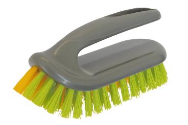Universalbürste aus recyceltem Kunststoff "REZYKLAT" Grau Gelb-Grün