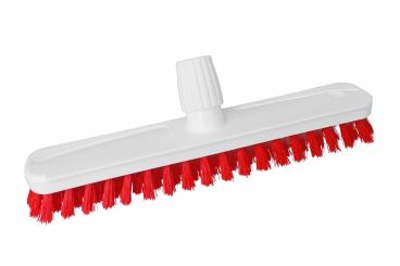 HACCP Großraumschrubber Kunststoff Weiß Borsten Rot Weiß-Rot