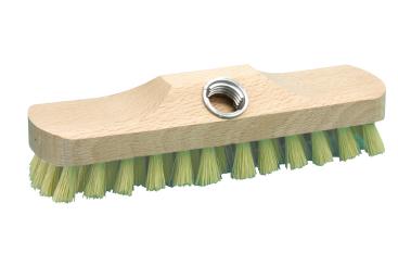 Schrubber FSC® Holz roh Gewinde Stiel-& Nagelloch  Kunstborsten creme  
 Creme