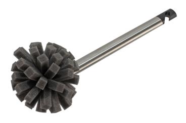 Thermobecherreiniger Edelstahlgriff Schaumstoffkopf 