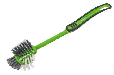 Topf-& Pfannenbürste Softgriff Kunststoff Grün-Anthrazit Nylonborsten
 Grün-Anthrazit