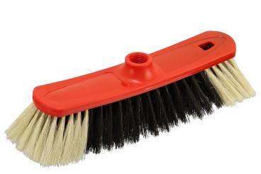 Zimmerbesen geschweift Kunststoff Rot Haarmischung
 Rot