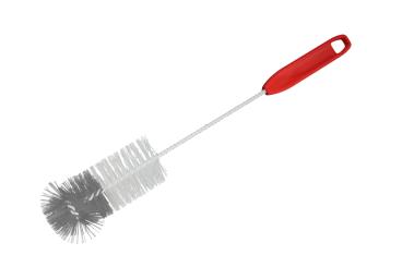 Flaschenbürste 1/2 Liter Kunststoff Rot Kunstborsten
 Rot