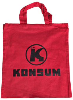 Konsum Baumwolltasche rot 