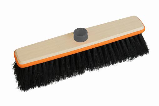 Zimmerbesen FSC® Holz Möbelschutzkante Orange Gewinde Haarmischung
 Gummi orange