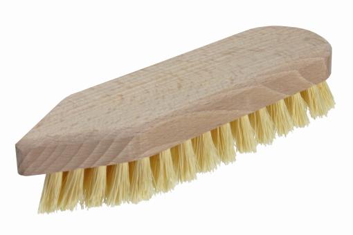 Scheuerbürste FSC® spitz/rund Holz FSC® Kunstborsten creme
 