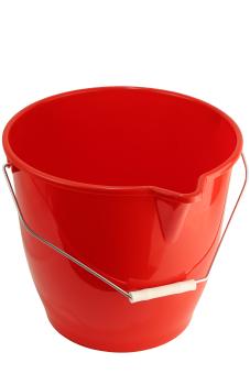 Eimer 13 Liter rund Kunststoff Rot
 