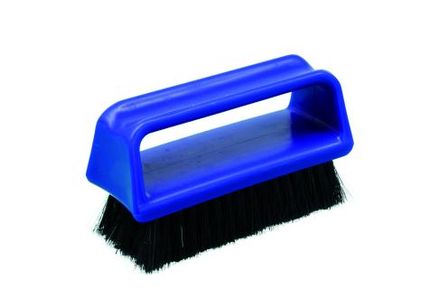 Schuh-Glanzbürste Kunststoff Blau Haarmischung Schwarz
 