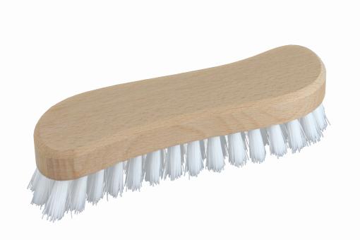 Scheuerbürste FSC® S-Form  Holz roh Kunstborsten Weiß
 Weiß