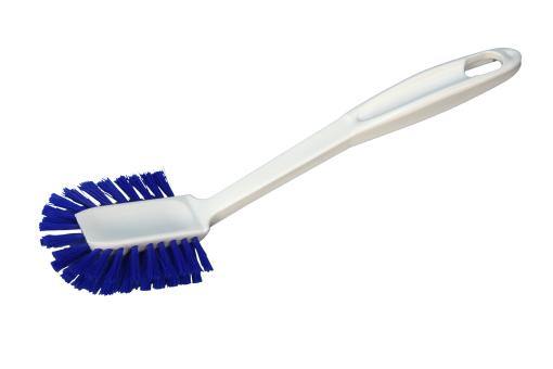 HACCP Spülbürste diskett Kunststoff Weiß Borsten Blau (L 26,5 cm)
 Weiß-Blau