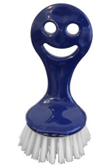 Spülbürste "Smile" Kunststoff Blau Kunstborsten
 