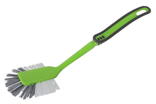 Spülbürste diskett Softgriff Kunststoff Grün-Anthrazit Nylonborsten Grün-Anthrazit