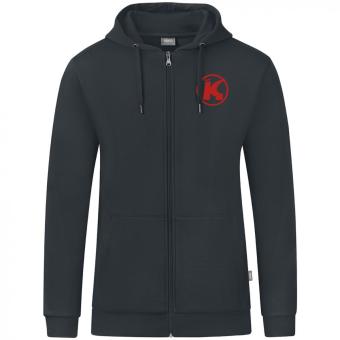 Kapuzenjacke Organic Konsum anthrazit | M | Logo