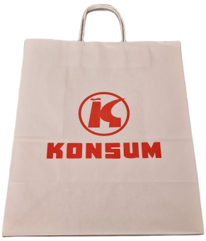 Konsum Papiertasche in drei Größen 