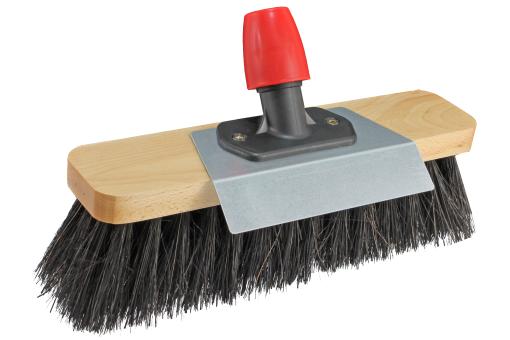 Straßenbesen FSC® Holz Universalstielhalter Schabeblech verzinkt 30cm 