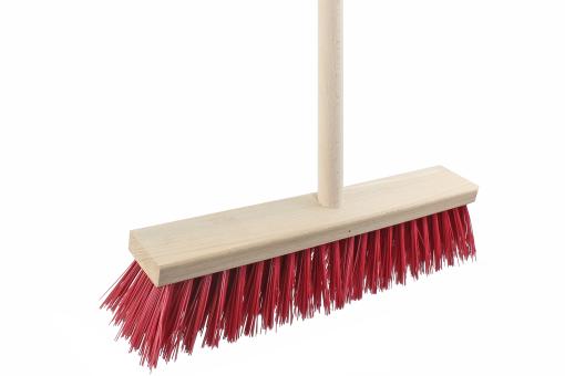Straßenbesen FSC® Holz mit Holzbesenstiel Elaston 40 cm 