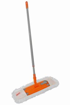 Universalwischmop nass/trocken mit Teleskopstiel
 Mikrofaser Schlinge